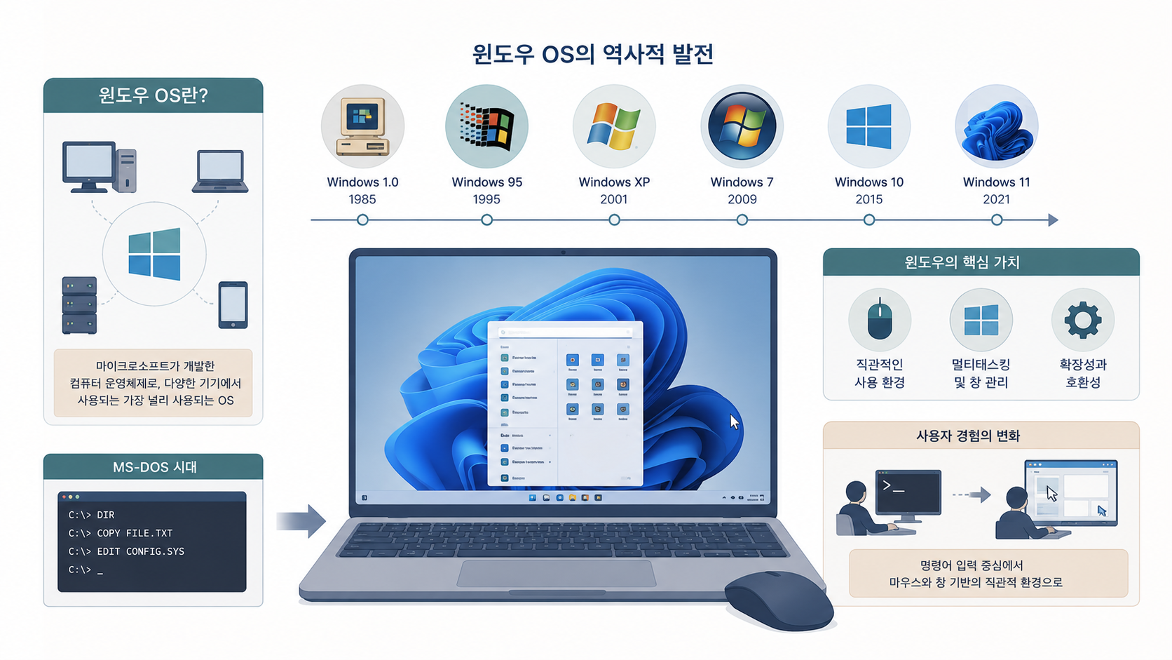 윈도우os의 역사적 발전