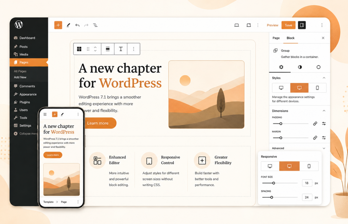 8월 5일 공개된 WordPress 7.1 RC1, 무엇이 달라졌나?